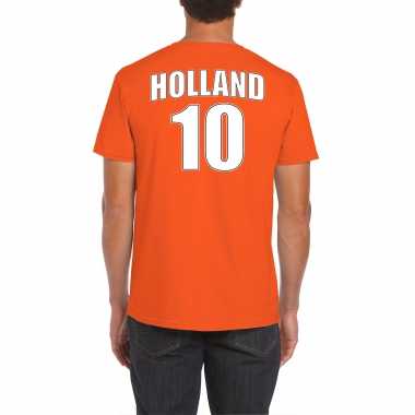 Holland shirt rugnummer 10 nederland fan t shirt / outfit heren