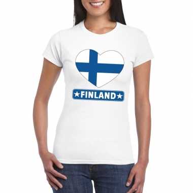 I love finland t shirt wit dames