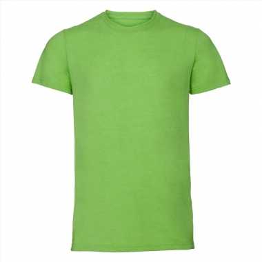 Lime heren t shirts ronde hals