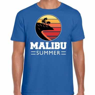 Malibu summer shirt beach party / strandfeest outfit / kleding blauw heren