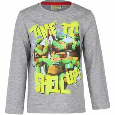 Ninja turtles t shirt kinderen grijs