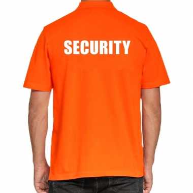 Oranje security polo t shirt heren