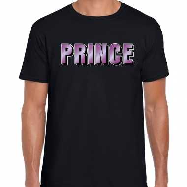 Prince / muziek fun t shirt zwart heren