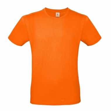 Set 2x stuks oranje shirt ronde hals koningsdag of nederland supporter heren, maat: 2xl (56)