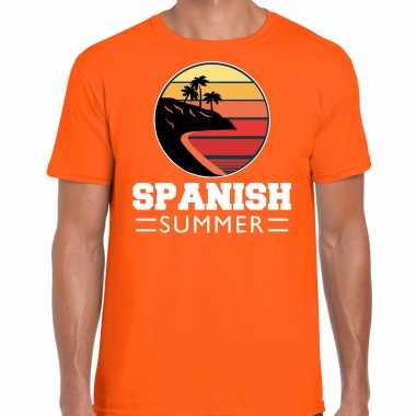 Spanish summer shirt party outfit / kleding oranje heren spaanse zomer strandfeest
