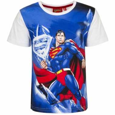 Superman t shirt kinderen witte mouw
