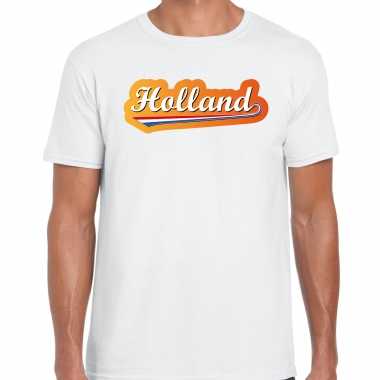 Wit fan shirt / kleding holland nederlandse wimpel ek/ wk heren