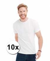 10 stuks groothandel witte t-shirts