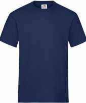 3 pack maat 2xl donkerblauwe navy t-shirts ronde hals 195 gr heren