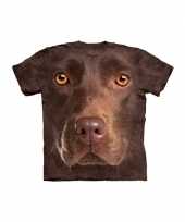 All over print t-shirt bruine labrador