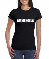 Ammehoela fun t-shirt zwart dames