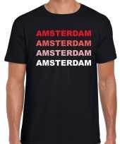 Amsterdam nl steden shirt zwart heren