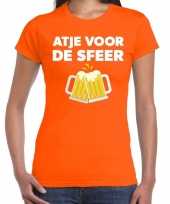 Atje sfeer fun t-shirt oranje dames