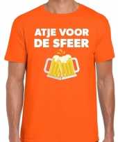 Atje sfeer fun t-shirt oranje heren