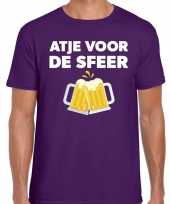 Atje sfeer fun t-shirt paars heren