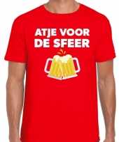 Atje sfeer fun t-shirt rood heren