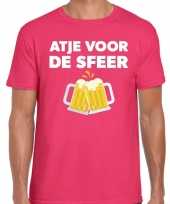 Atje sfeer fun t-shirt roze heren