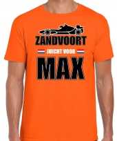 Autocoureur autosport supporter zandvoort juicht max t-shirt oranje heren 10297188