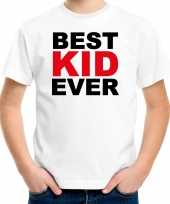 Best kid ever t-shirt wit kinderen verjaardag cadeau funshirt