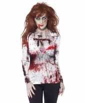 Carnavalskleding zombie t-shirt dames