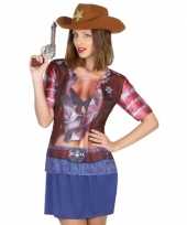 Cowboy shirt verkleedoutfit dames