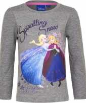 Frozen shirt lange mouw grijs meiden