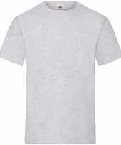 Grijze t-shirts ronde hals 195 gr heren