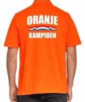 Grote maten oranje fan poloshirt kleding holland oranje kampioen ek wk heren