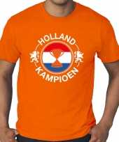 Grote maten oranje fan shirt kleding holland kampioen beker ek wk heren