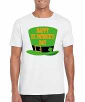 Happy st patricksday t-shirt wit heren