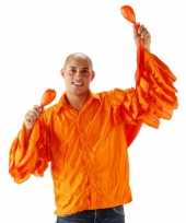 Heren rouche shirt oranje