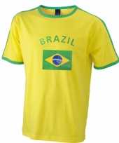 Heren t-shirt brazilie vlag