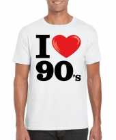 I love 90 s t-shirt wit heren