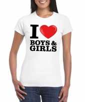I love boys girls bi t-shirt wit dames