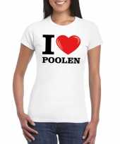 I love poolen t-shirt wit dames