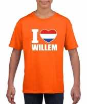 I love willem shirt oranje kinderen