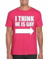 I think he is gay shirt roze heren