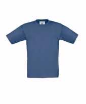 Kleding kinder t shirt denim blauw