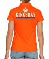 Koningsdag polo t-shirt oranje kingsday dames