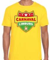 Limburg verkleedshirt carnaval geel heren