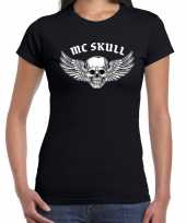 Mc skull motor t-shirt zwart dames