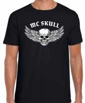 Mc skull rocker t-shirt zwart heren