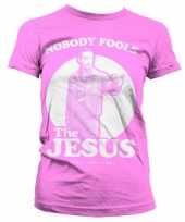 Merchandise big lebowski shirt dames roze
