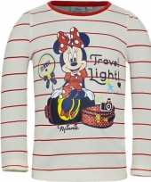 Minnie mouse shirt lange mouw wit meisjes