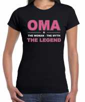 Oma the legend shirt dames zwart cadeau