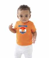 Oranje fan shirt kleding holland oranje leeuw koningsdag ek wk peuters