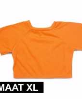 Oranje shirt xl clothies knuffeldier 22 bij 20