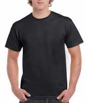 Set 2x stuks groothandel zwarte t-shirts heren 100 katoen maat 2xl 44 56