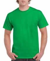 Set 2x stuks voordelig fel groene t-shirts heren maat l 40 52