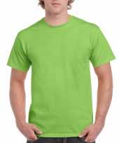 Set 2x stuks voordelig lime groen t-shirts heren maat 2xl 44 56